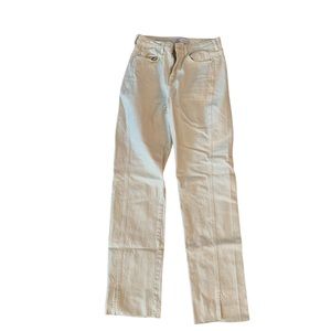 Zara straight leg mid rise pant